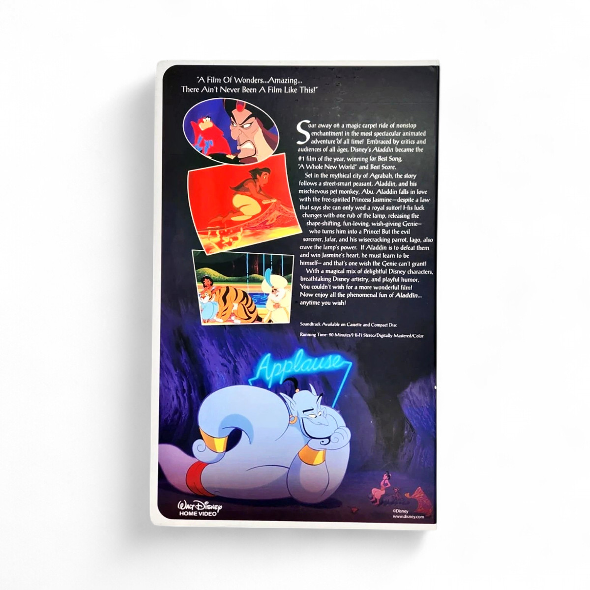 Disney Aladdin Classic VHS Boxed Silk Touch Throw Blanket 50" x 70" gallery