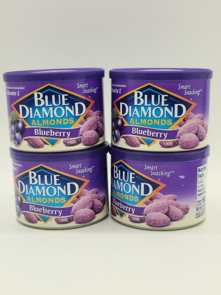 (4 pack) Blue Diamond Almonds Blueberry Flavored Snack Nuts 6oz gallery