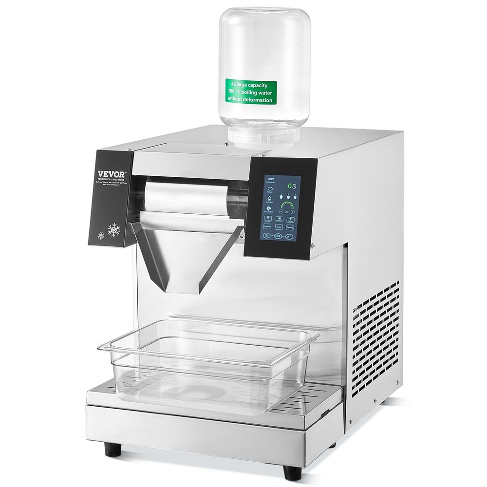 Durable Snowflake Ice Machine 573lb/24h Stainless Steel Housing