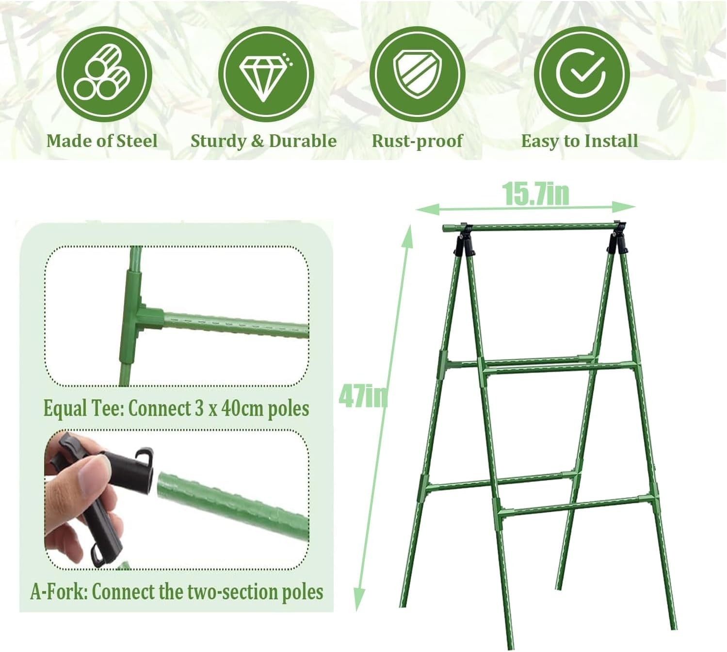 Cucumber Trellis Garden Trellis Arch Trellis, Tall Metal Trellis for Climbing... gallery