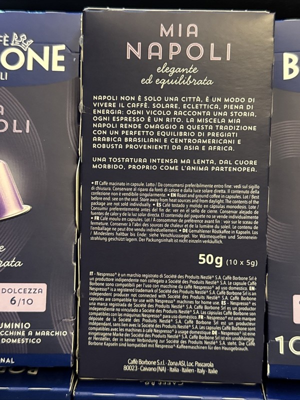 Caffe Borbone Napoli 100 Count Aluminum Coffee Pods For Nespresso (BB 11/2027) gallery
