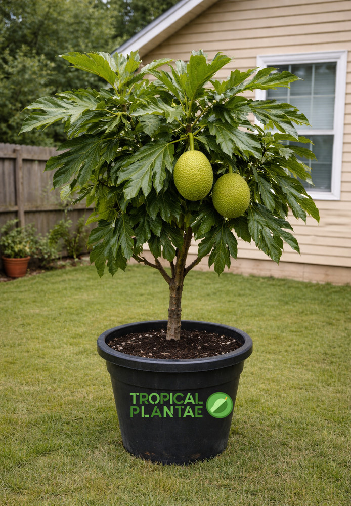 Breadfruit Tree (Artocarpus camansi) – Live Tropical Fruit Tree – USDA Certified