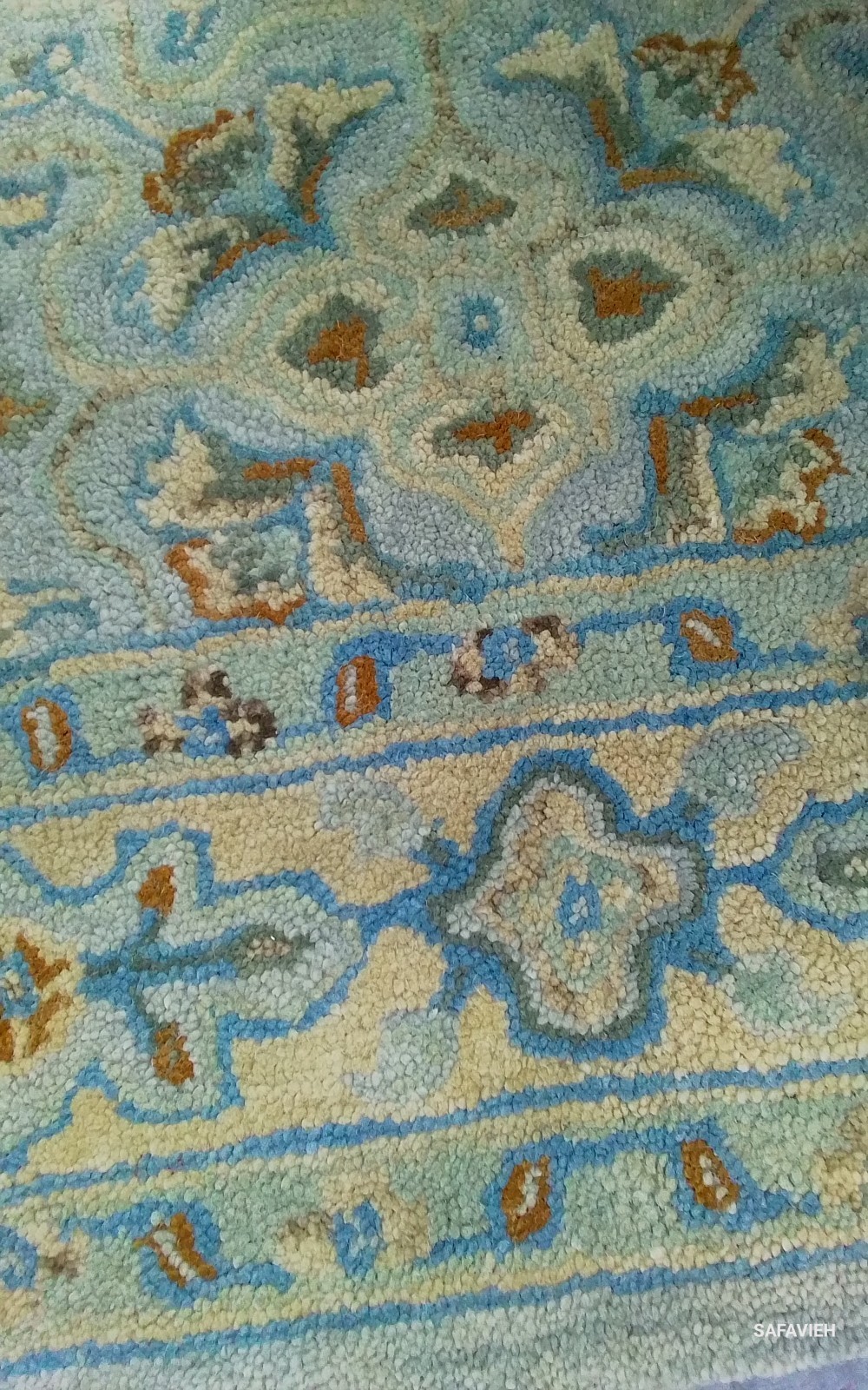 GREEN / IVORY 10'-0" x 14'-0" Back Stain Rug, Reduced Price 1172777535 HG227X-10 gallery