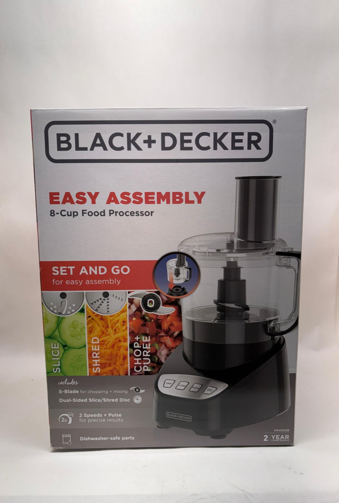 BLACK+DECKER Easy Assembly 8-Cup Food Processor gallery