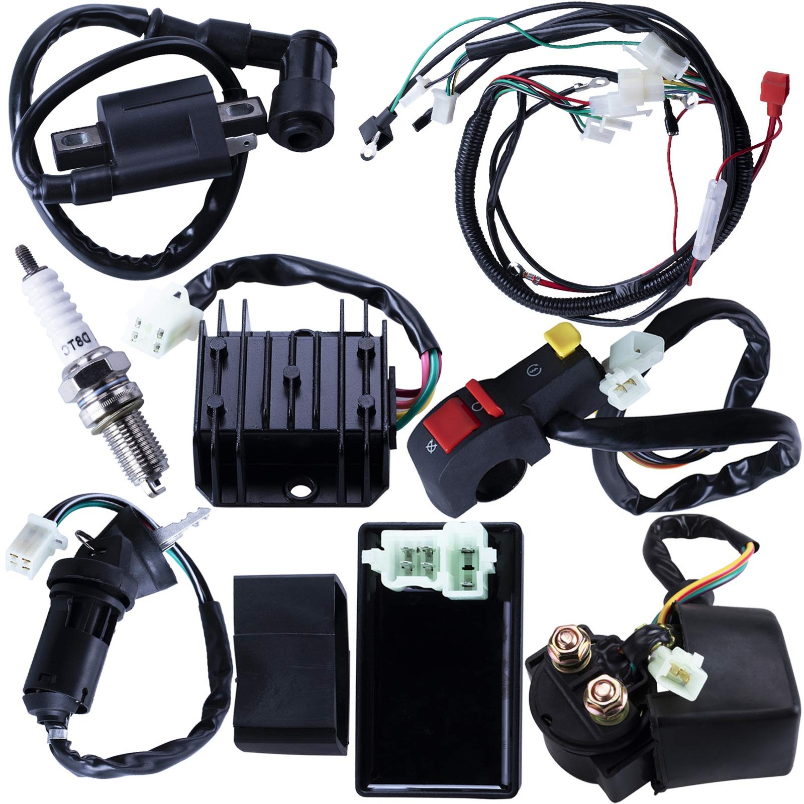 Wiring Harness Kit for 150-250cc Chinese ATV, Quad, Dirt Bike, Go Kart gallery