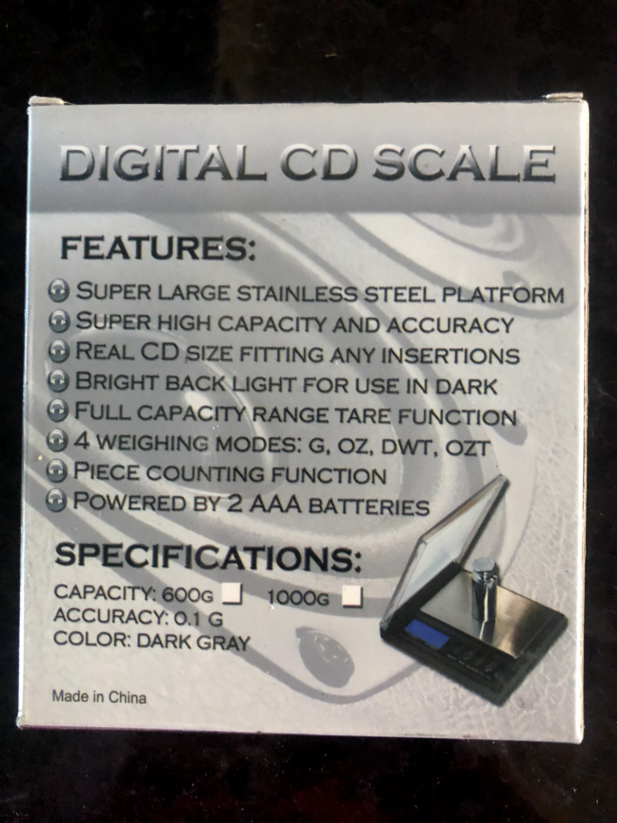 Digital CD Scale 600g. 1000g gallery