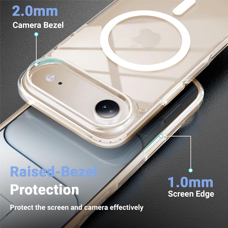 For iPhone17 16 15 14 13 12Pro Max Mini Soft Silicone Clear Cover Shockproof lot gallery