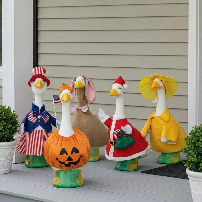 Fox Valley Traders Gaggleville 23" Large White Goose Plastic Garden Figurine gallery