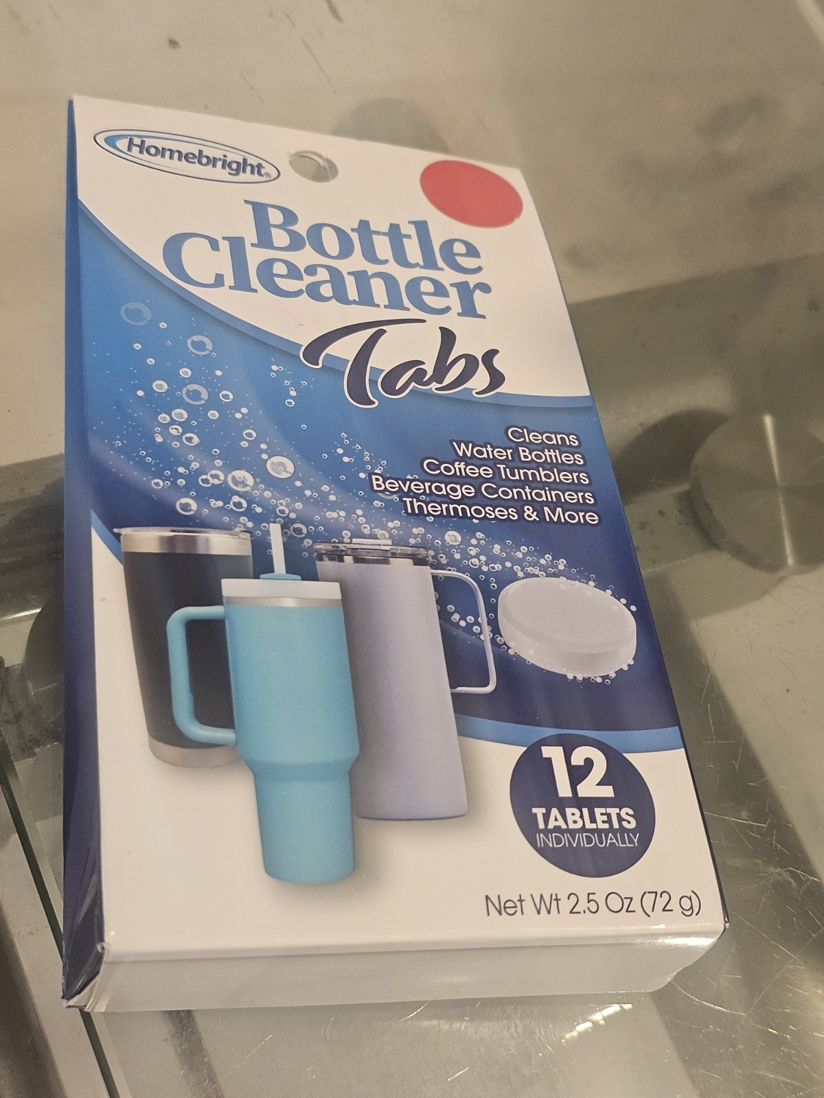Bottle Cleaner Tablets 1pk 12pcs Cleans Water Bottles,Coffee/ Metal Tumblers-NEW gallery