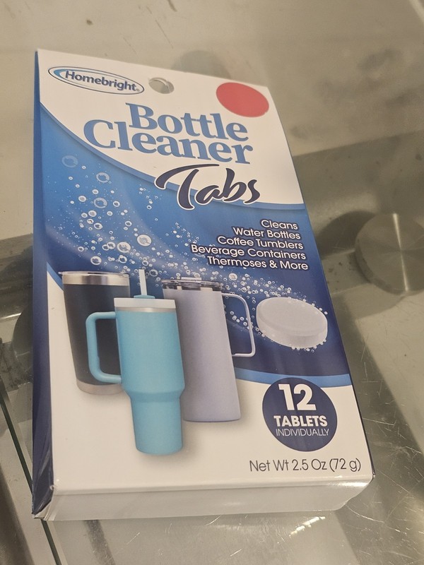 Bottle Cleaner Tablets 1pk 12pcs Cleans Water Bottles,Coffee/ Metal Tumblers-NEW gallery