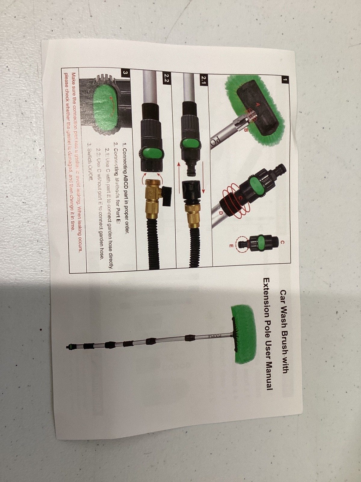 POOPLE Car Wash Brush Kit with Extension Pole gallery