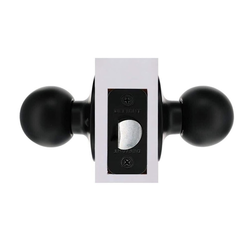Defiant Saturn Black Adjustable Backset Hall/Closet Passage Door Knob 32T3X930B gallery