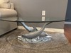 Dolphin Coffee / Center Glass Table - 48” Wide X 18” Tall - Ocean / Salt Life gallery