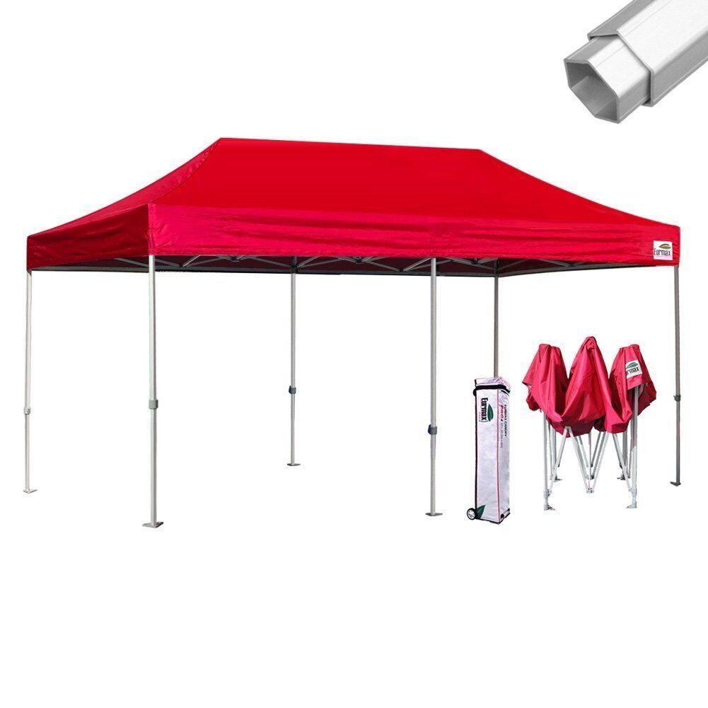 Eurmax Pop Up Canopy PRO 10x20 Commercial Tent Aluminum Party Shade w/Roller Bag gallery