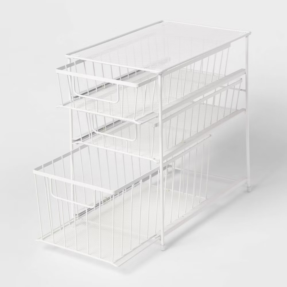 3 Tier Drawer Organizer Matte White - Brightroom gallery
