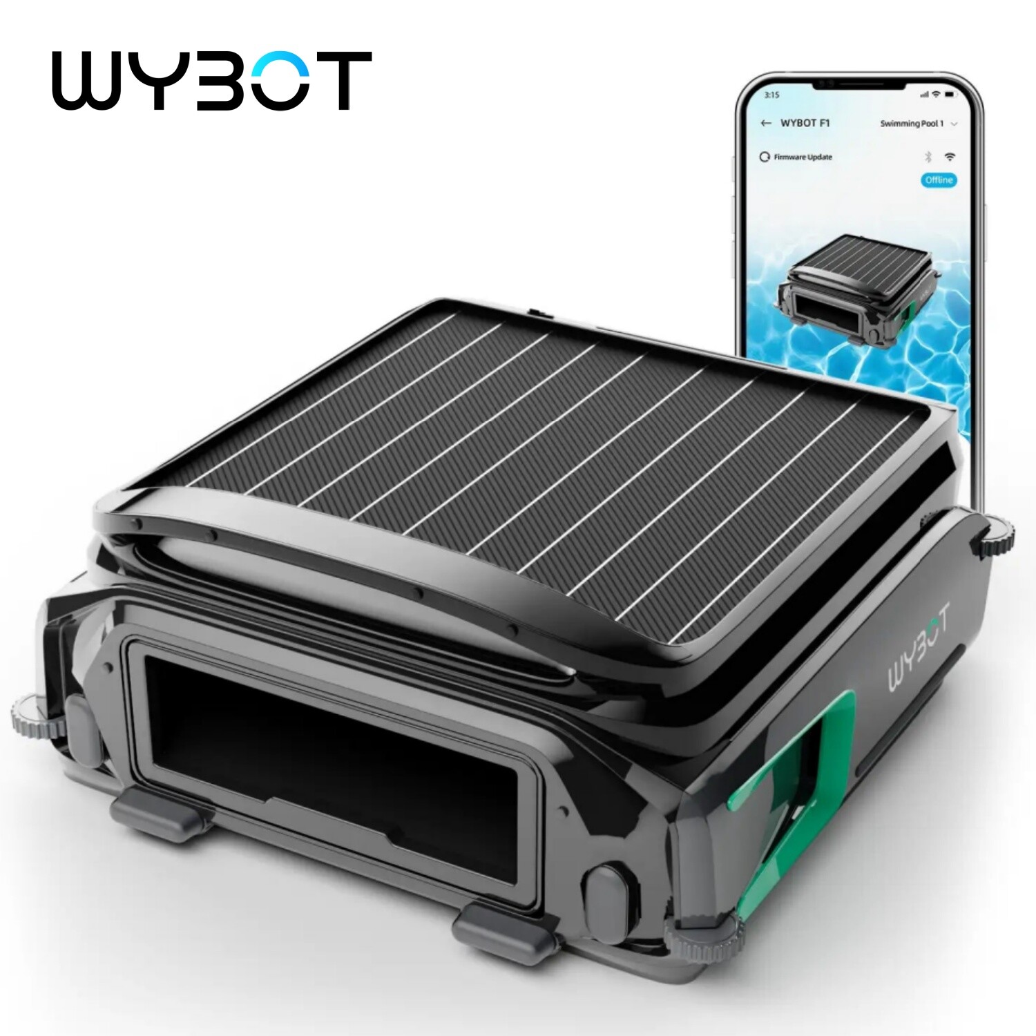WYBOT F1 Pool Skimmer Solar Powered Pool Surface Vacuum Robotic Pool Cleaner gallery