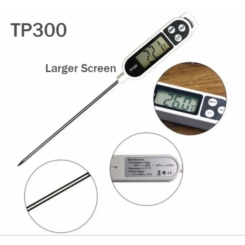 Instant-Read Digital Meat Thermometer Fast For Kitchen Food Cooking BBQ Grilling gallery
