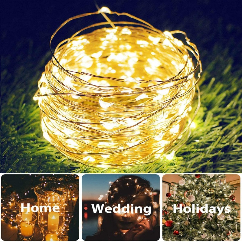 Solar LED String Lights Copper Wire Waterproof Outdoor Fairy LED Decor Garland gallery