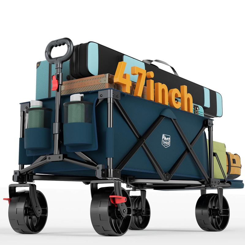 Timber Ridge 47 L Collapsible Wagon Tailgate Brake 300 Lbs Heavy Duty Beach gallery