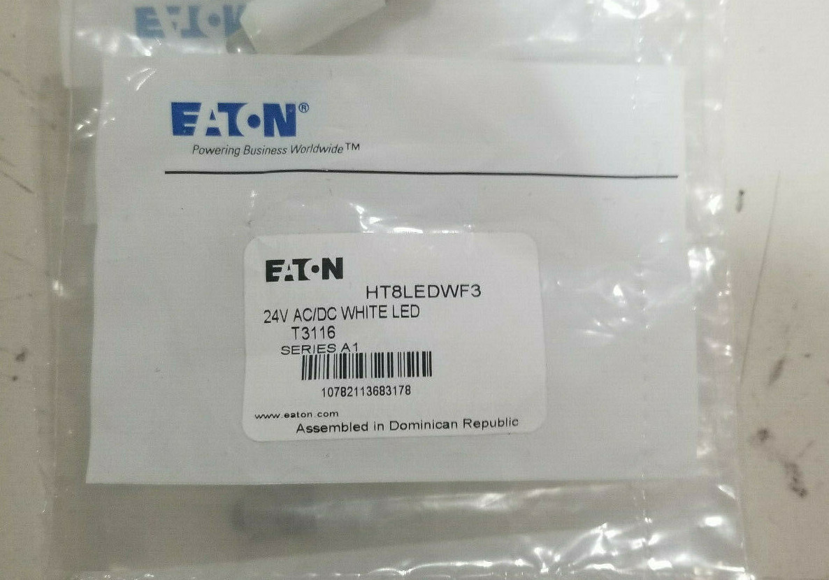Miniature LED Bulb,24 Volts,White EATON HT8LEDWF3 gallery