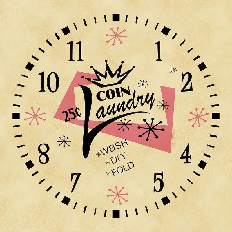 CafePress Coin Laundry 10" Wall Clock (237706233) gallery