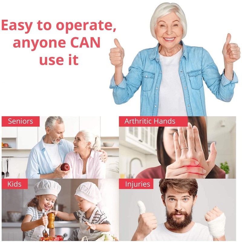 Kitchen Mama Auto Electric Can Opener: Open Your Cans with A Standard, Red gallery