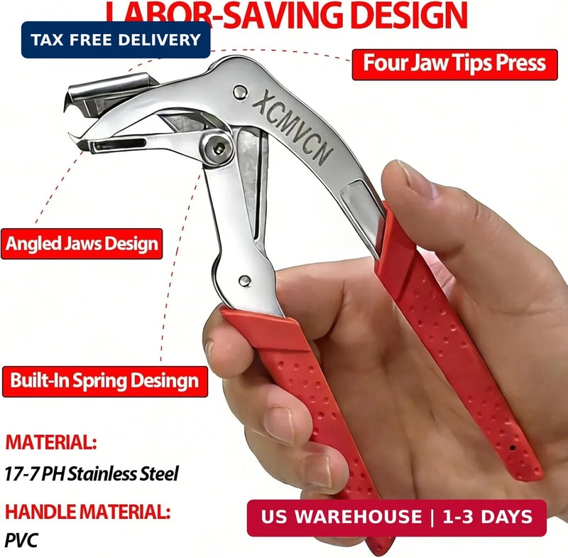 Car Clip Pliers, Spring-Loaded Panel Clip Removal Pliers Tool, Professional Auto gallery