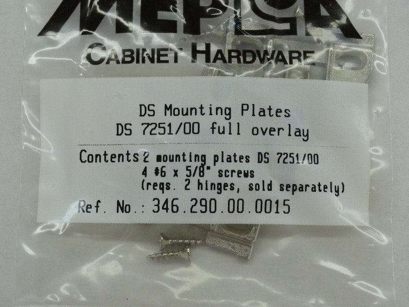 Mepla DS 7251/00 Full Overlay Special Face Frame Mounting Plate gallery