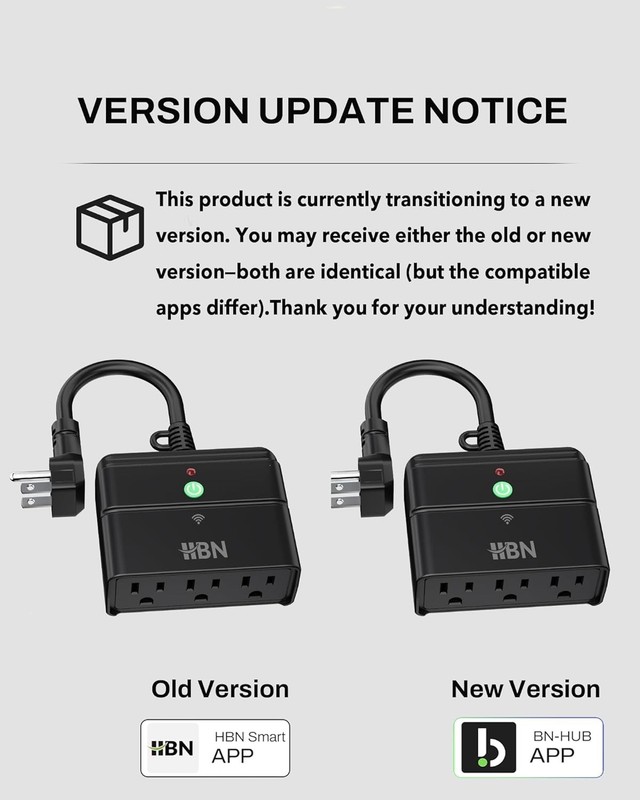 Outdoor Smart Plug,Wi-Fi & Bluetooth Heavy Duty Outlet with 3 Independent Out... gallery