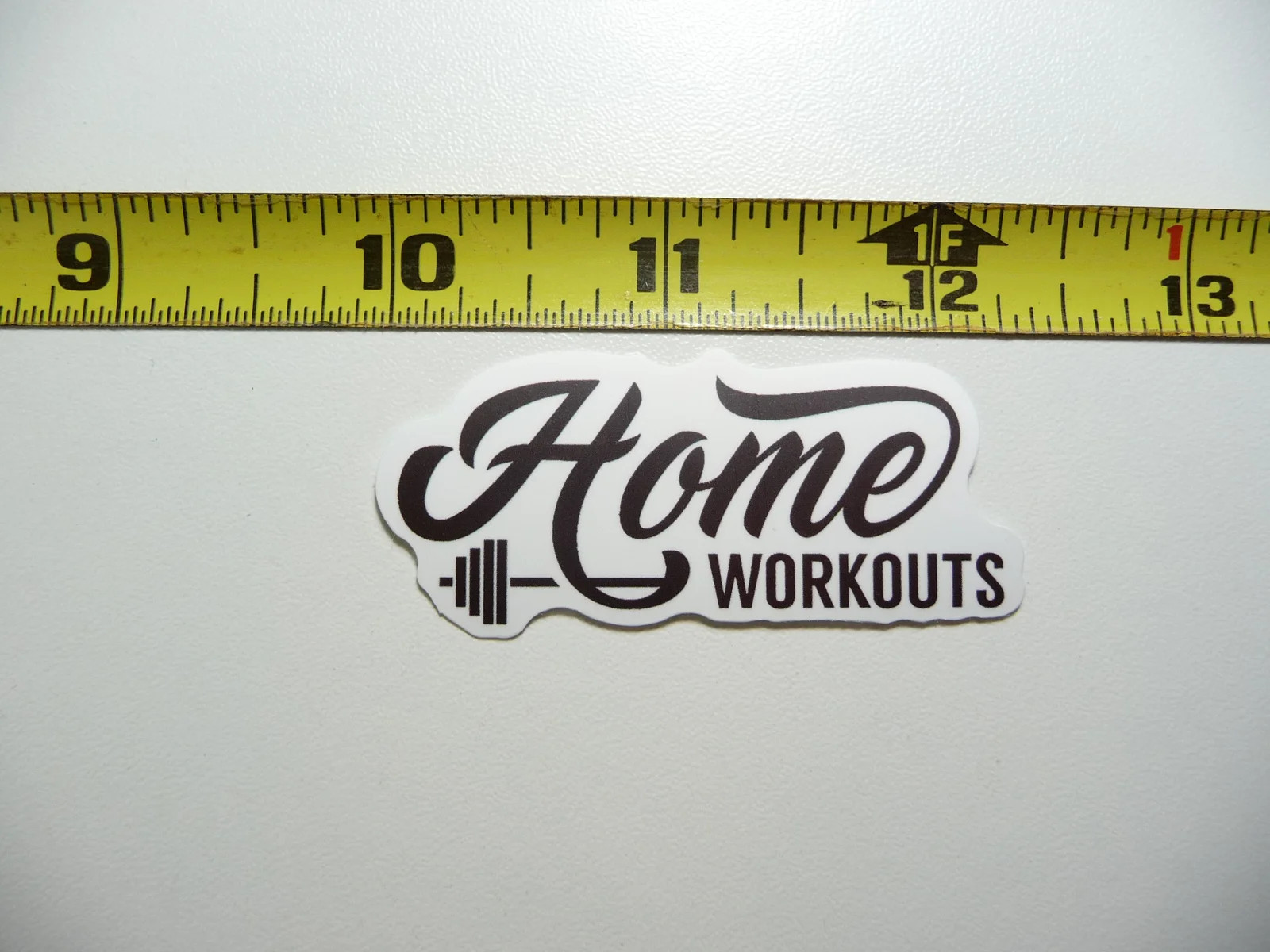 HOME WORKOUTS BARBELL SMALL STICKER DECAL GYM WEIGHTLIFTING FITNESS EXERCISE gallery