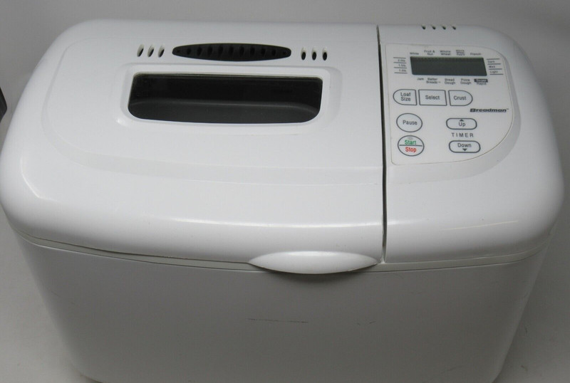 BREADMAN 1-2 LB. DIGITAL BREAD MAKER WHITE TR845, BREAD MACHINE FRUIT & NUT + gallery