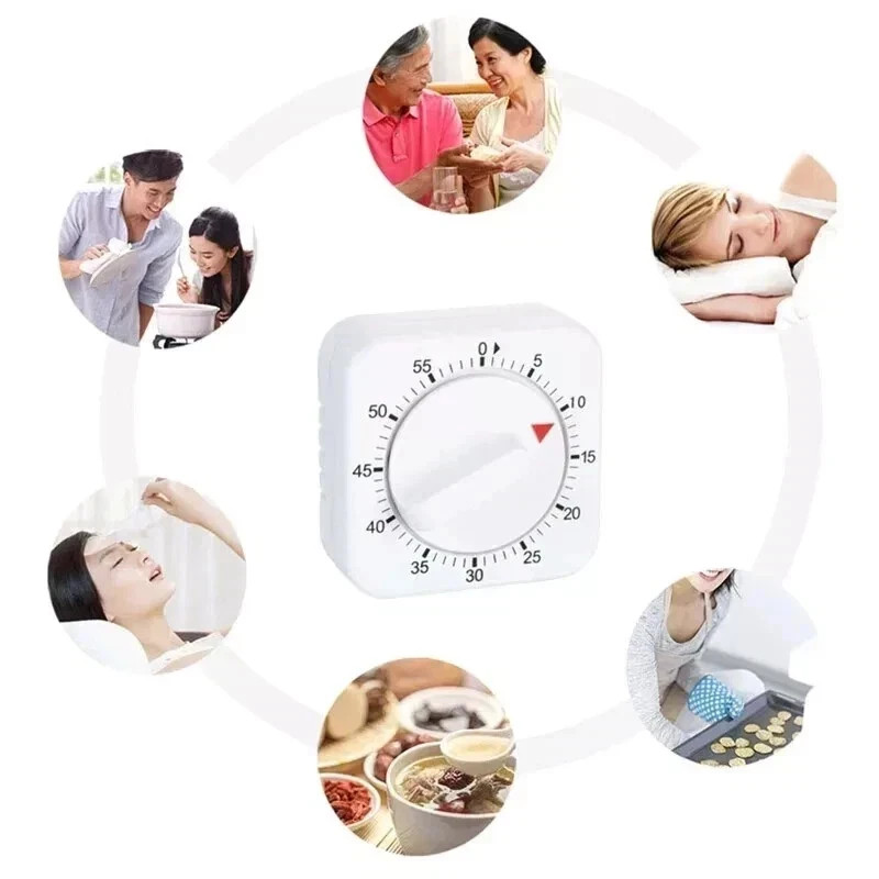 1 Kitchen Timer 60 Minute Timing Bell Alarm Sound Home Baking Cooking Mechanical gallery