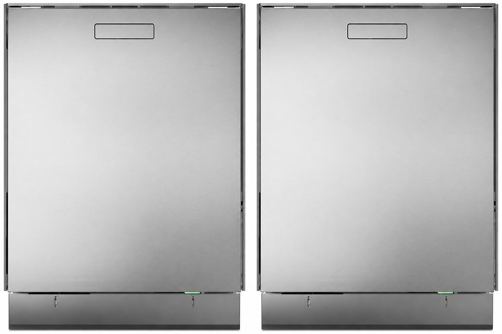 Two ASKO DBI564ISSOF 24 Inch Fully-Integrated Built-In Dishwashers