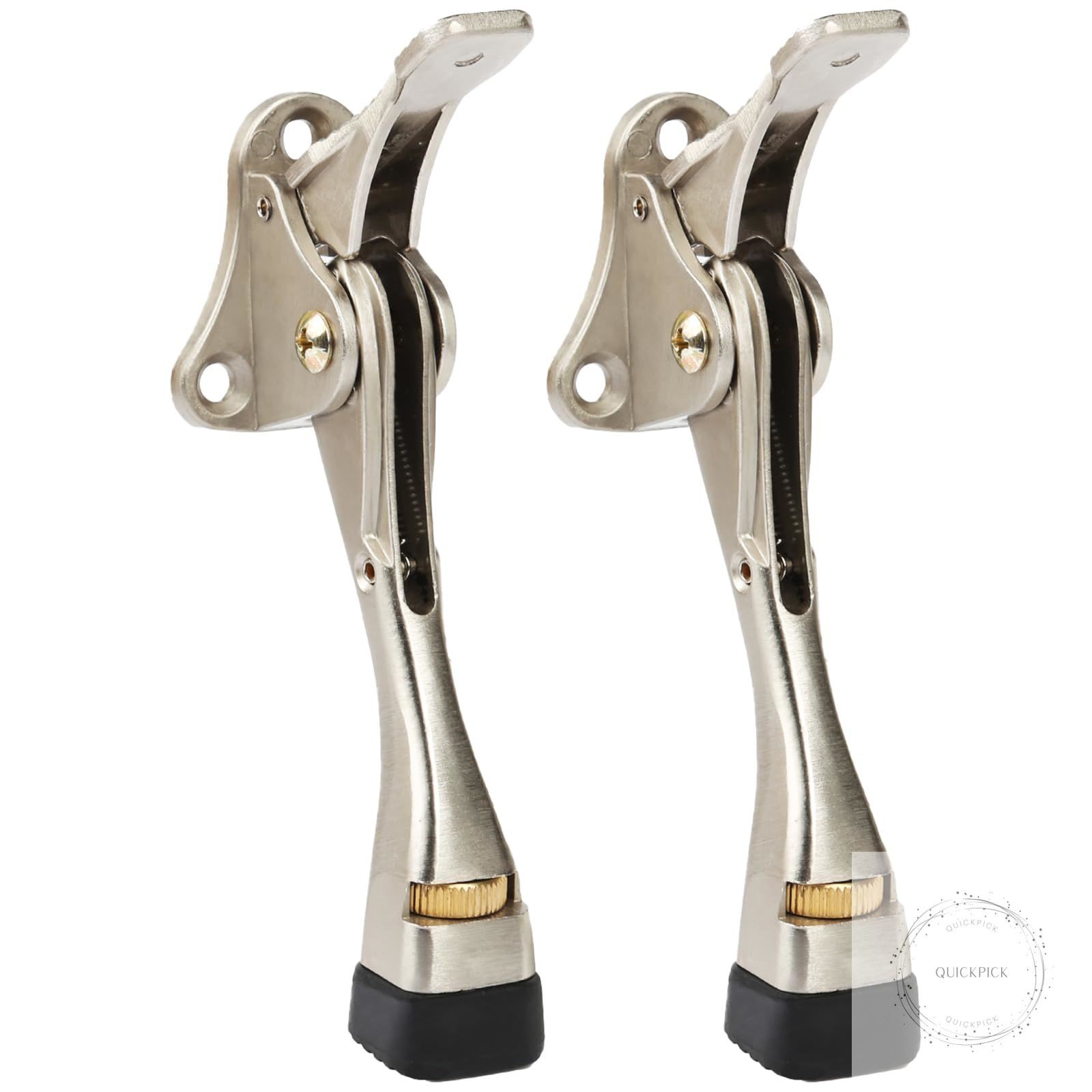 Kickdown Door Stopper 4 Inches - 2 Packs One Touch Adjustable Height Door Stop gallery