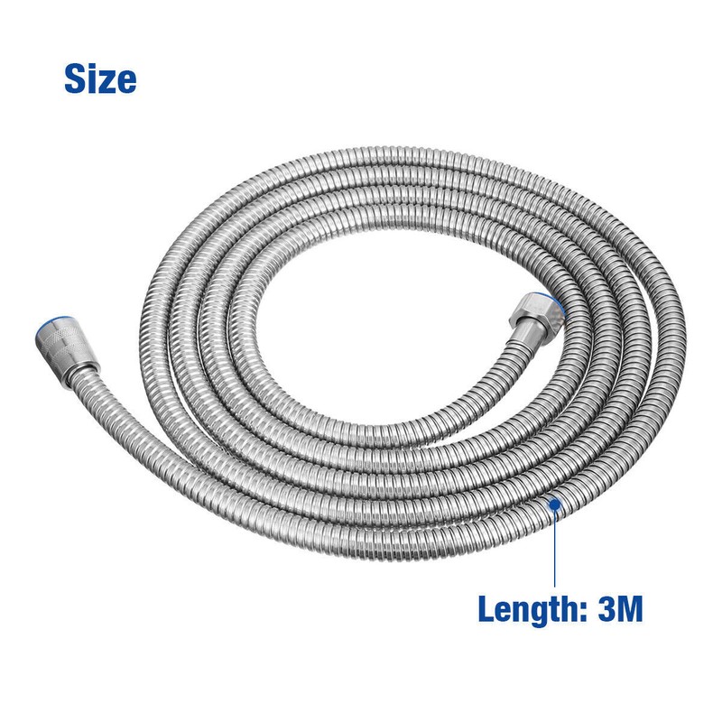 10FT Shower Head Hose Handheld Extra Long Stainless Steel Bathroom Tube NEW gallery