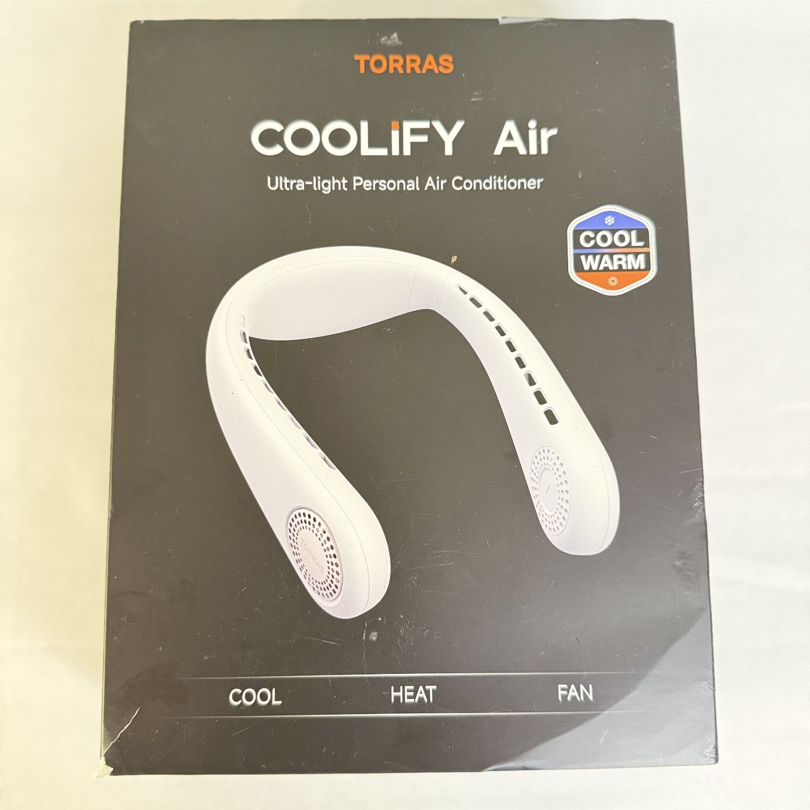 TORRAS - Coolify Air Smart 3-in-1 Neck Air Conditioner Cooling Heating Fan White gallery