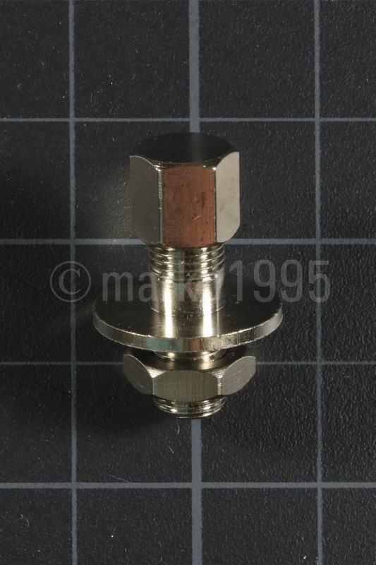Nickel Plated Brass Bulkhead Panel Mount Air Compressor Tank Fill Valve Schrader gallery