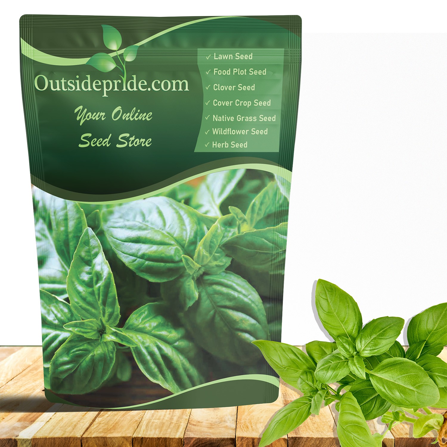1 LB Basil Seed - Large Leaf Sweet Basil Herb Seeds gallery