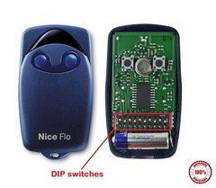 Nice FLO2 Remote control (With DIP switches fixed code 433.92MHz. 100% original)