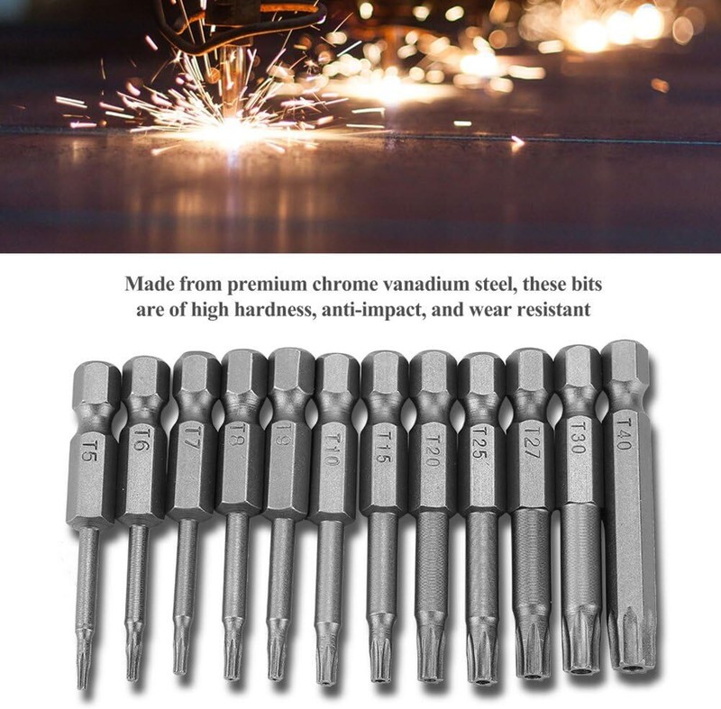 Security Torx Bit Set +Hex Key Allen Bit Set-For Power Drill & Impact Driver Lot gallery
