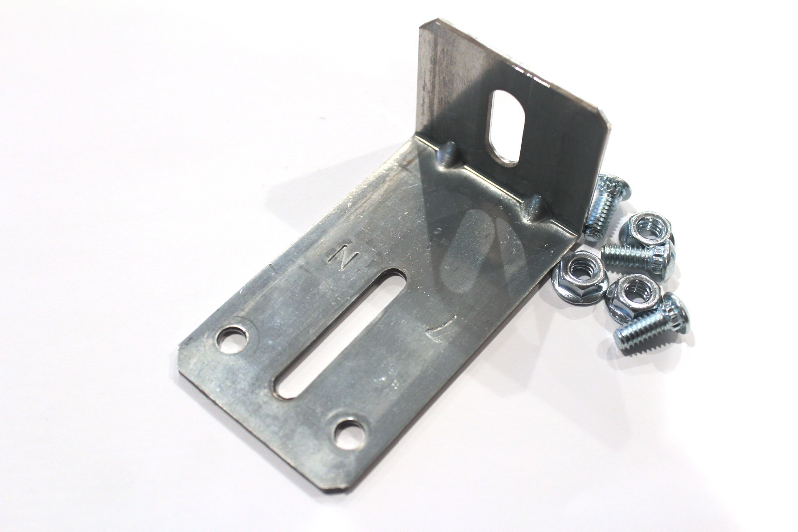 #7 Jamb Bracket for Garage Door Track Includes Fasteners - 3 5/8" in length gallery