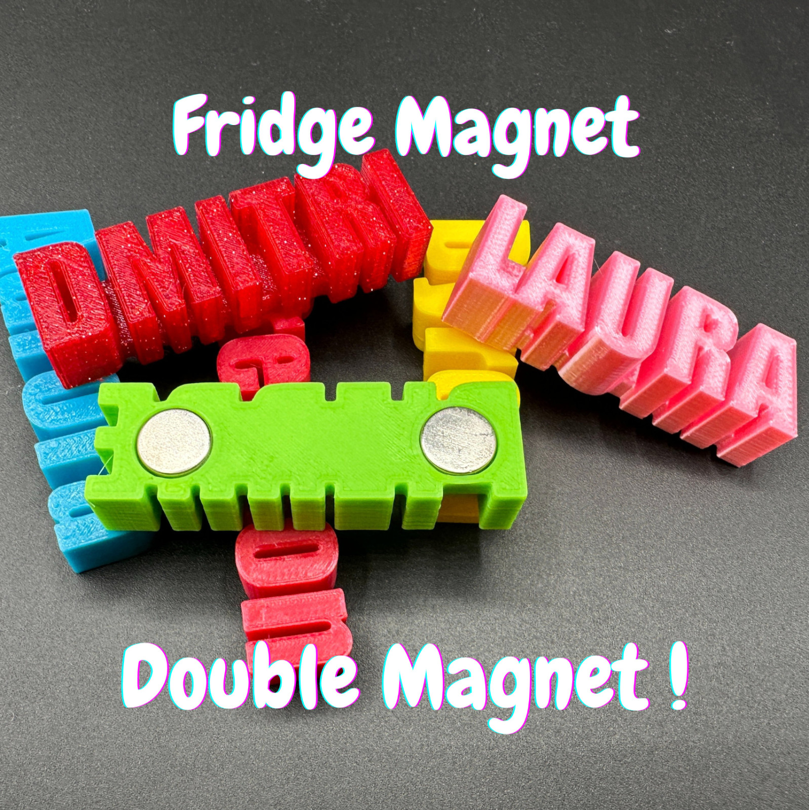 Personalized name Fridge Magnet, Custom Name Gift, stocking stuffer, Tag, Magnet gallery