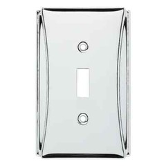 Brainerd “Upton” Single-Gang Toggle Switch Wall Plate – Polished Chrome – 787414