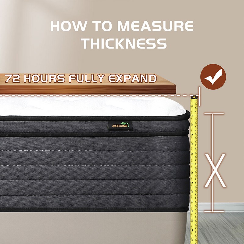 14'' Mattress Hybrid Spring Memory Foam Twin Full Queen King Size Bed in a Box gallery