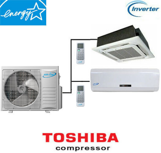 22 SEER Dual Ductless Mini Split Air Conditioner Heat Pump Ceiling, Air-Con gallery