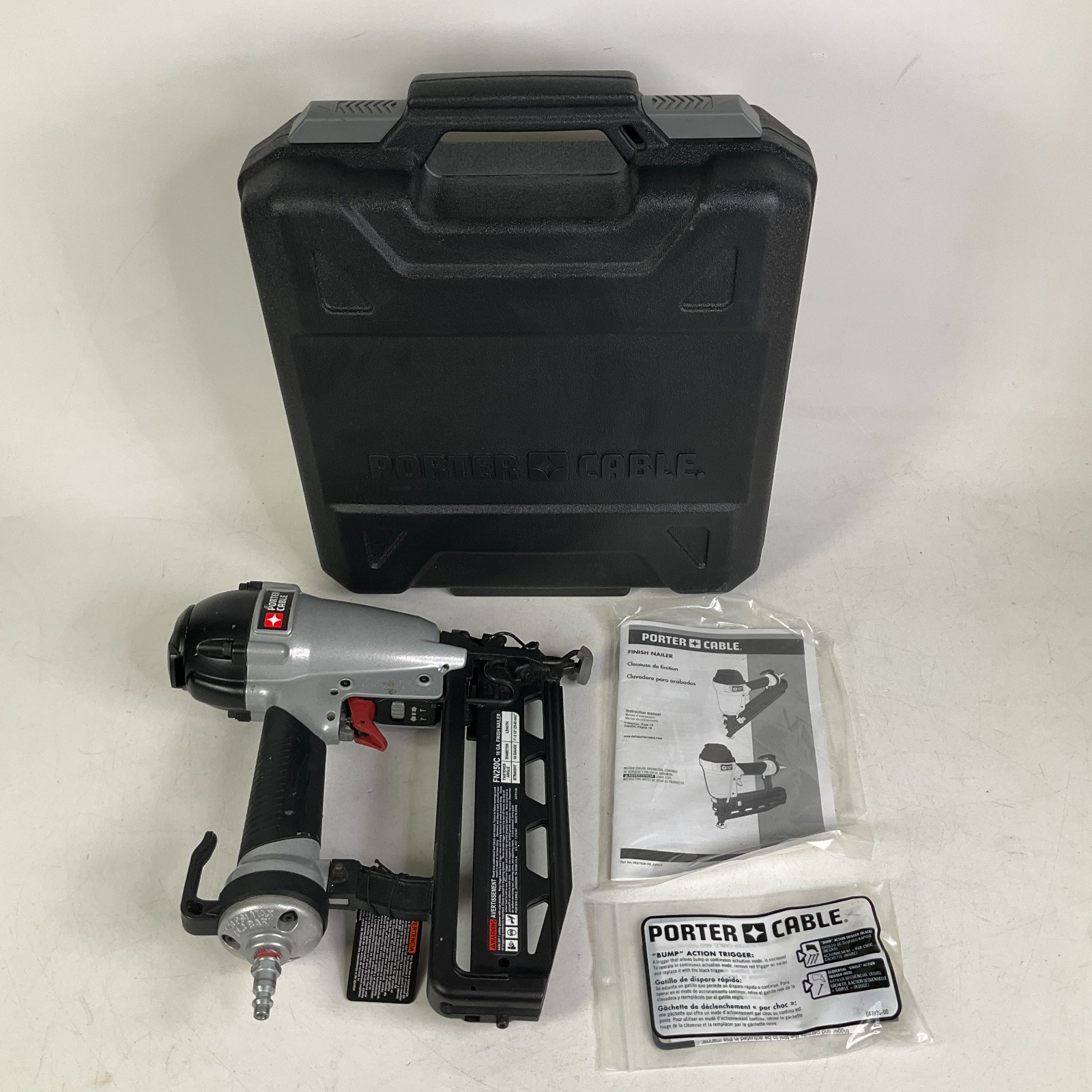 Porter-Cable FN250C 16-Gauge Pneumatic Straight Finish Nailer Nail Gun gallery