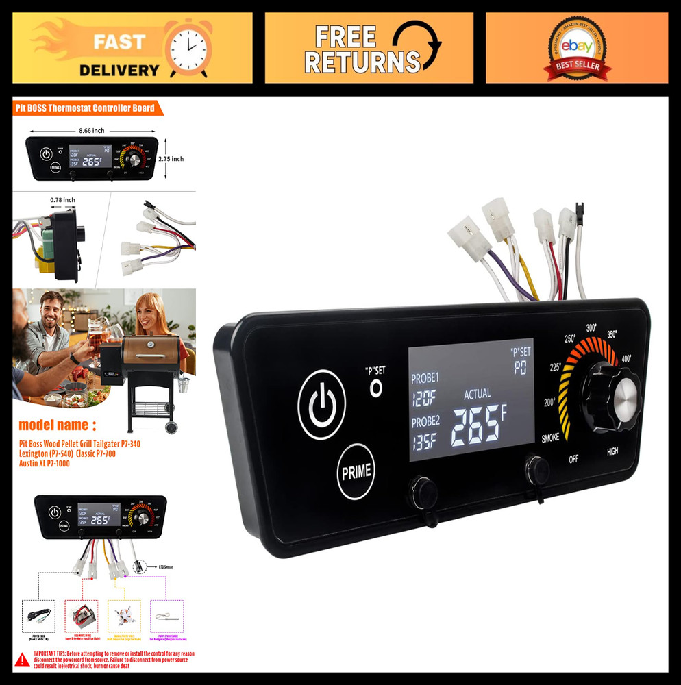 "Analog Trapezoid Digital Controller for Pit Boss Wood Pellet Grill & Smokers"