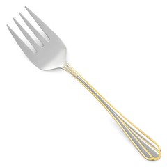 Hampton Silversmiths HSV209 Stainless Beaded Gold Accent Outline CHOICE Flatware