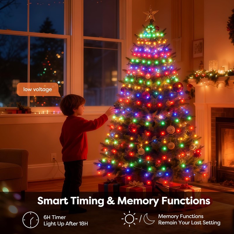 Christmas Tree Lights with Remote 400 LED 10 Lines Christmas Lights for Tree ... gallery
