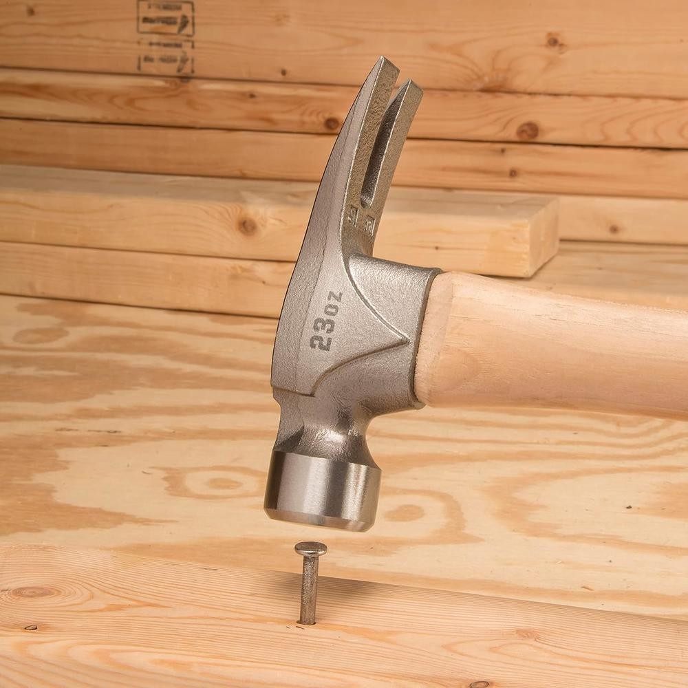 ESTWING Pro California Hammer - 23 oz Rip Claw with Smooth Face & Hickory Handle gallery